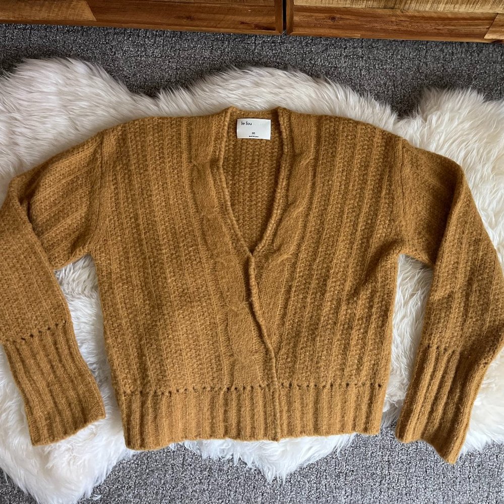 mustard wool sweater